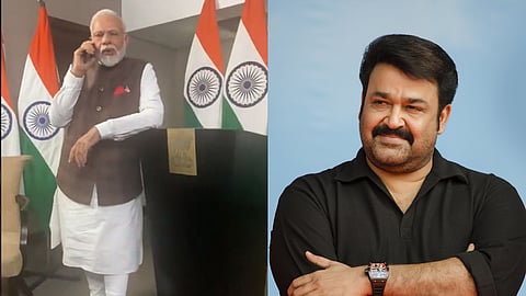 modi invites mohanlal to 3rd nda govt oath