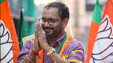 bjp official facebook page congratulations to k-surendran for kerala election victory
