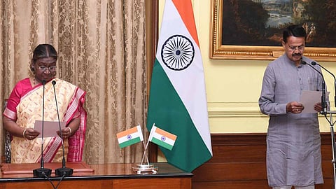bhartruhari mahtab takes oath as pro-tem speaker