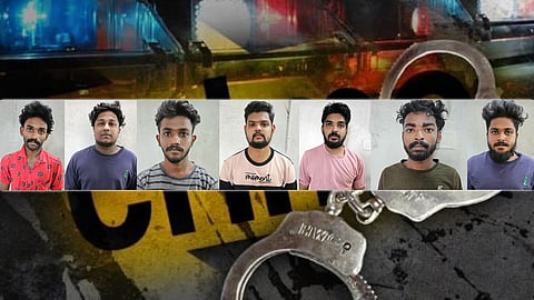 Seven people were arrested for trying to kill a young man for text girl friend