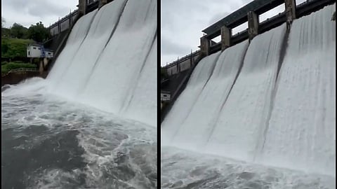 heavy rain 3 dam opened thrissur