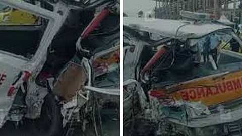 ambulance and car collision one dead in alappuzha