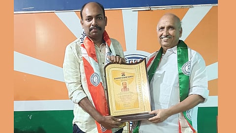 ഭാരത് സേവക് സമാജ് ദേശീയ പുരസ്‌കാരം ഏറ്റുവാങ്ങി മെട്രൊ വാർത്ത ലേഖകൻ ഏബിൾ സി അലക്സ്‌