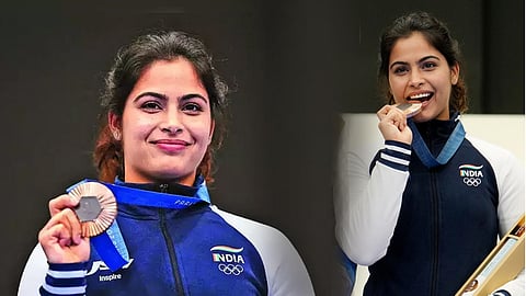 manu bhaker| ആവേശം പകർന്ന് മനുവിന്‍റെ വെങ്കലം