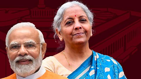 Prime Minister Narendra Modi, Finance Minister Nirmala Sitharaman