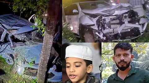 father and son died in kannur car accident 