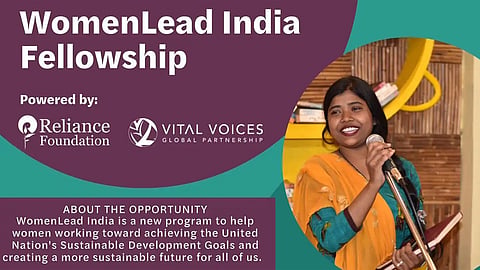 Woman lead India fellowship apply date
