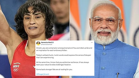 champion among champions: pm modi on twitter on vinesh phogat disqualified