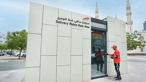Dubai riders rest area