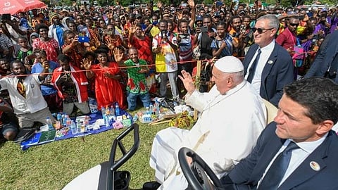 pope Francis at Vanimo