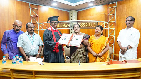 Honorary Doctorate to M.K. Harikumar
