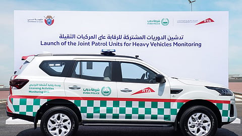 RTA0Dubai police  joint patrol unit for heavy vehicles