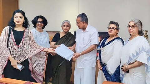 wcc filed complaint against tv channel to cm pinarayi