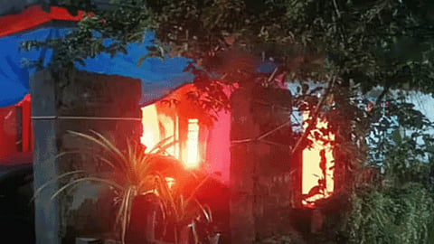 in angamaly man set his house on fire and suicided his wife was dead and children injured