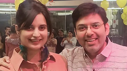 Accused Reshmi Dubey and Rajiv Kumar Dubey