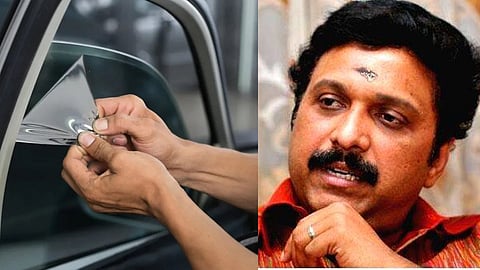 minister k b ganesh kumar on cooling glass in car