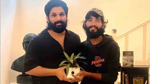 Fan travels 1600 km to meet Allu Arjun by bicycle; The star was gifted a return flight ticket