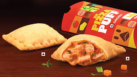 ഇനി ബർഗർ കിങ് വക ചിക്കൻ പീസ പഫ് Burger King chicken pizza puff