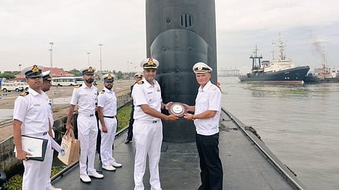russian submarine anchored in kochi navy prepared a grand reception