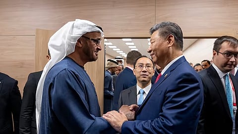 brics summit, uae president meet world leaders