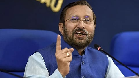 Prakash Javadekar against k surendran resign