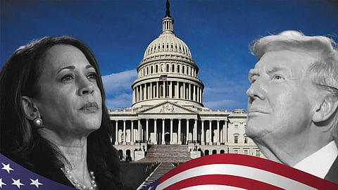 trump vs harris us election 2024 today