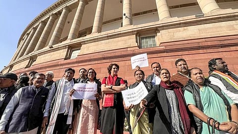 loksabha opposition protest