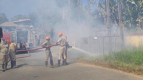 Transformer caught fire in Kothamangalam