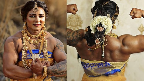 Viral photo and video of karnataka body builder bride