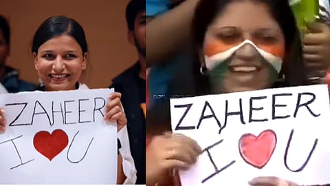 Zaheer  khan with viral fan girl after 20 years