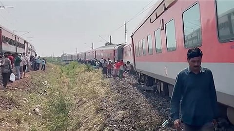 Express train derails in Odisha's Cuttack   