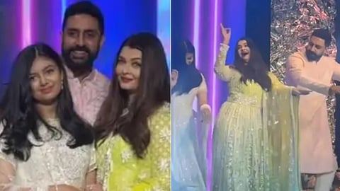 Aishwarya rai, dances with aradhya and Abhishek bachchan
