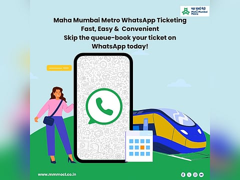 No need to queue for metro tickets, just send a "hi" on WhatsApp and your ticket will be ready.