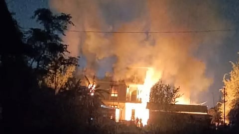 protests against waqf bill manipur house bjp leader fire 