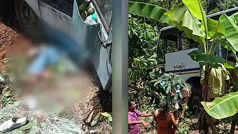 one death in ksrtc bus accident neriamangalam