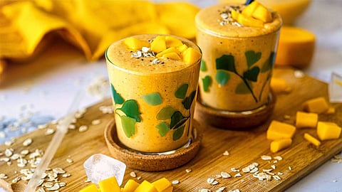 mango oats smoothie recipe
