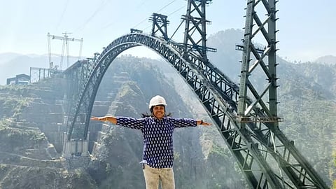 Madhavi latha spent 17 years for chenab bridge