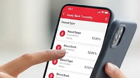 Blood bank traceability app to find blood donors