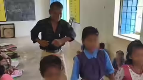 drunk balrampur teacher caught dancing with schoolgirls