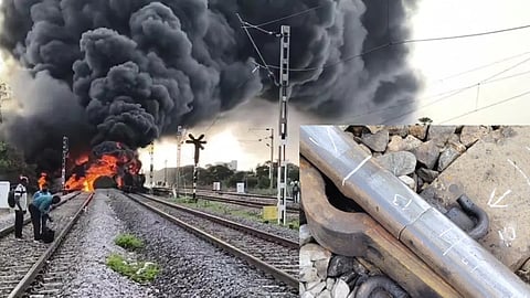 crack in the track near Tiruvallur train accident