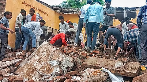 6 children killed in rajasthan school building collapse