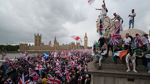 London Anti immigration protest