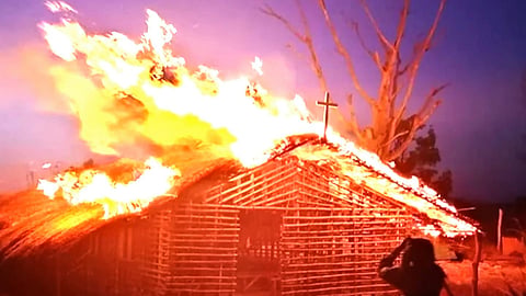 When ISIS terrorists burned down a Christian church