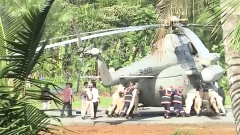 Chopper carrying president murmu sank in helipad, security breach