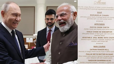 congress mp slams bjp for serving only vegetarian food to russian president vladimir putin