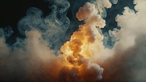 LPG cylinder explodes after house catches fire; one dead.