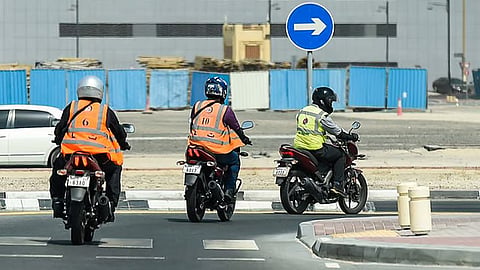 Ajman police motor cycle fine