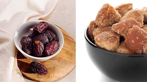  dates or jaggery, which is good for weightloss