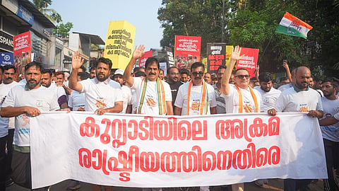 K.C. Venugopan's protest against the politics of violence