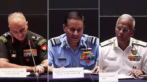 Defence forces hold press conference in operation sindoor first anniversary